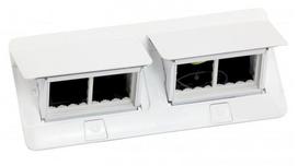 Įleidžiama modulinė dėžutė 2x4 mod. Legrand 654004 (metalinė, balta)