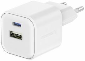 Swissten GaN USB-C 35W PD Travel Charger / 27W USB-A QC