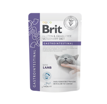 Brit GF Veterinary Diets Gastrointestinal konservai katėms su ėriena, 12 x 85 g