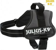 Trixie Julius-K9 petnešos šunims, 2/L-XL dydis: 71-96 cm x 50 mm, antracito spalvos, 1 vnt.