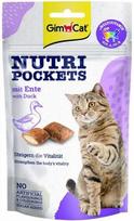 GIMCAT NUTRI POCKETS Duck skanėstai katėms su antiena, 60 g