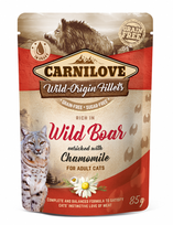 Carnilove konservai katėms su šerniena ir ramunėlėmis, 24 x 85 g