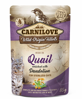 Carnilove konservai katėms su putpeliena, 24 x 85 g