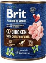Brit Premium by Nature CHICKEN mėsos paštetas su vištiena ir vištų šidelėmis šunims, 6 x 800 g