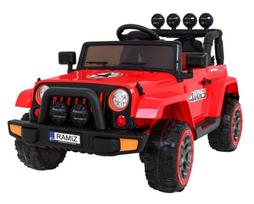 Dvivietis vaikiškas elektromobilis Ramiz Jeep Full Time 4WD, raudonas