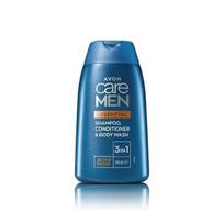 Šampūnas, kondicionierius ir dušo želė vyrams Avon Care Essential Men 3in1, 200ml