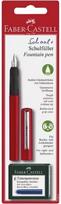 Plunksnakotis Faber-Castell SCHOOL+, M, raudonas