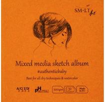 Eskizavimo bloknotas mini SM-LT Authentic universalus, 9x9 cm, 200 gsm, 32 l.
