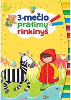 3-mečio pratimų rinkinys. 3 užduočių knygelės su lipdukais - Nėra Autoriaus