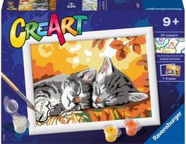 Tapyba pagal numerius RAVENSBURGER Autumn Kitties 22x16 cm.