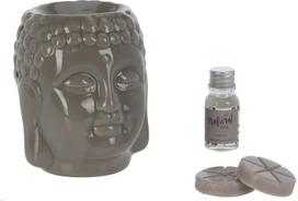 Namų kvapų rinkinys BUDDHA (žvakidė+eterinis aliejus+vaško gabalėliai)