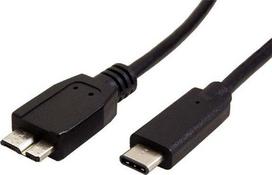 Red Fighter Raudona Fighter Raudona Fighter USB kabelis USB-C - micro-B 0,5 m Juodas