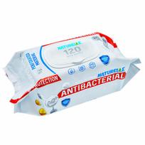Drėgnos servetėlės antibakterinės NATURELLE ANTIBACTERIAL, 120vnt.