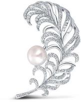 Jwl Luxury Pearls Graži perlinė sagė Plunksna JL0699