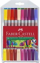 Flomasteriai Faber-Castell dvipusiai, 20 spalvų