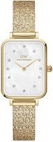 MOTERIŠKAS LAIKRODIS DANIEL WELLINGTON Quadro Lumine Pressed Piano 20mm DW00100582 + DĖŽUTĖ (zw519a)