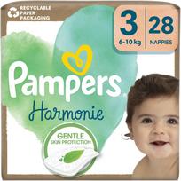 Pampers Harmonie Size 3 vienkartinės sauskelnės 6-10 kg 28 vnt.
