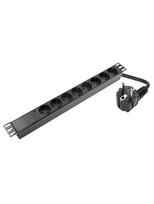 Maitinimo panelė 19\'\' 8X220V su indikatoriumi