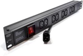 Maitinimo panelė 19\'\' 8X220V su C14 lizdu