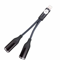 Apple Lightning adapteris / šakotuvas - įkrovimo ir ausinių lizdai, 2in1