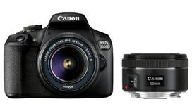 Canon EOS 2000D + EF-S 18-55mm III + EF 50mm f/1.8 STM