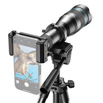 APEXEL APL-60XFR50 4K HD 60X metalinis monokulinis teleskopas 50 mm teleobjektyvo daugiasluoksnė danga su juoda