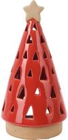Žvakidė XMAS TREE PORCELAIN su LED, įv.rūšys, 10x2 cm