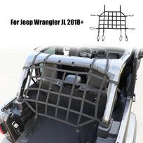 Automobilio galinio bagažinės krovinio tinklelis, bagažo tvirtinimo tinklas, skirtas 2018+ Jeep Wrangler JL, išoriniai priedai juoda