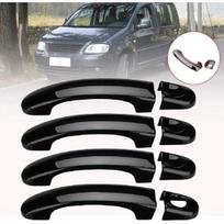 Chromuotas ryškiai juodas automobilio durelių rankenos apdailos dangtelio apdailos komplektas, skirtas VW Volkswagen T5 T6 Transporter Caddy 2003-2015 Priedai gray
