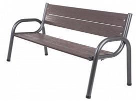 Lauko suolas Patio Park 170 cm, tamsiai rudas/pilkas