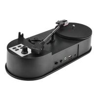 3345 PRM LP patefonas į MP3 keitiklis Vinilo į MP3 keitiklis patefonas su 5 V DC adapteriu su juoda