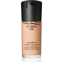 MAC Cosmetics Studio Fix Fluid SPF 15 24HR Matte Foundation + Oil Control matinis makiažo pagrindas SPF 15 atspalvis N4.75 30 ml