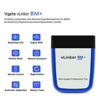 Vgate vLinker BM+ skirtas BMW Bimmercode BIMMERLINK ELM327 BT4.0 automatiniam kodų skaitytuvui ELM 327 V2.2 OBD skaitytuvui OBD2 automobilio diagnostikos įrankiui