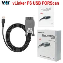 Vgate vLinker FS ELM327, skirtas Ford FORScan HS/MS-CAN ELM 327 OBD 2 OBD2 automobilių diagnostikos skaitytuvo sąsajos įrankiai OBDII, skirtas Mazda