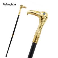 Golden Eagle Head Prabangi vaikščiojimo lazda Dekoratyvinė lazdelė Elegantiška lazdelė Cosplay Alloy Crosier Vintage vaikščiojimo lazda 93cm geltona