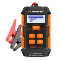 KONNWEI KW520 12V 24V automobilio akumuliatoriaus testeris impulsų remonto įrankio akumuliatoriaus įkroviklis aukštos kokybės 3in1 OBD2 diagnostikos įrankis EU Plug
