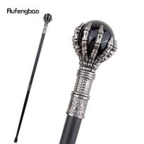 Juodas stiklinis rutulys steampunk vaikščiojimo lazda Madinga dekoratyvinė lazda Gentleman Prabangus Crosier Knob lazda 93cm