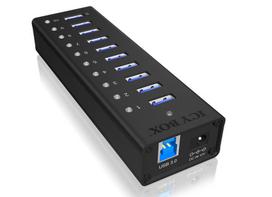IcyBox IB-AC6110 active 10-port USB 3.0 hub