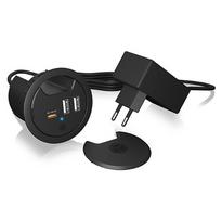 IcyBox ICY BOX IB-HUB1407 In-Desk 3-Port Hub