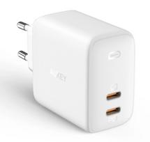 Aukey PA-B4 65W Omnia GaN Wall Charge 2xUSB-C, White