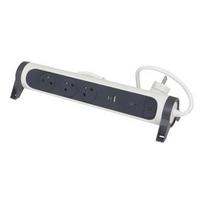 Legrand Protective extension with 3 sockets (2PZ) + USB A/C, 1.5m