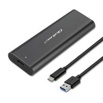 Qoltec Enclosure for M.2 SATA SSD, NVMe, USB Type-C
