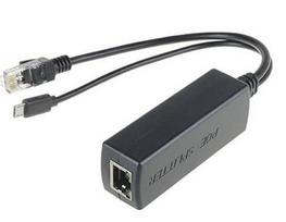 MicroConnect PoE Splitter, 5V 2.4A Ethernet to RJ45 + MicroUSB