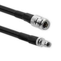 Qoltec LMR400 RF Cable N Female To RP-SMA Male 3m, Black