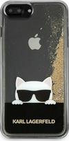 Karl Lagerfeld Hard Case for iPhone 7/8 Plus Gold Liquid Glitter
