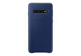 Samsung Galaxy S10 Leather Cover Navy Blue