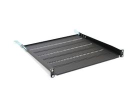 ASSMANN Shelf for 450mm 19" 483x450mm 1U black cabinet with adjustable feet and support