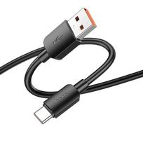 Hoco X96 Type-C to USB Charging Data Cable 100W 6A 1m, Black
