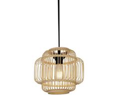 Searchlight 61089CW - Pakabinamas sietynas MADELINE 1xE27/7W/230V diametras 29 cm bambukas