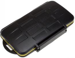 Durable memory card caseFeatures 12 SD/microSD memory card slotsGreat way of organizing your c